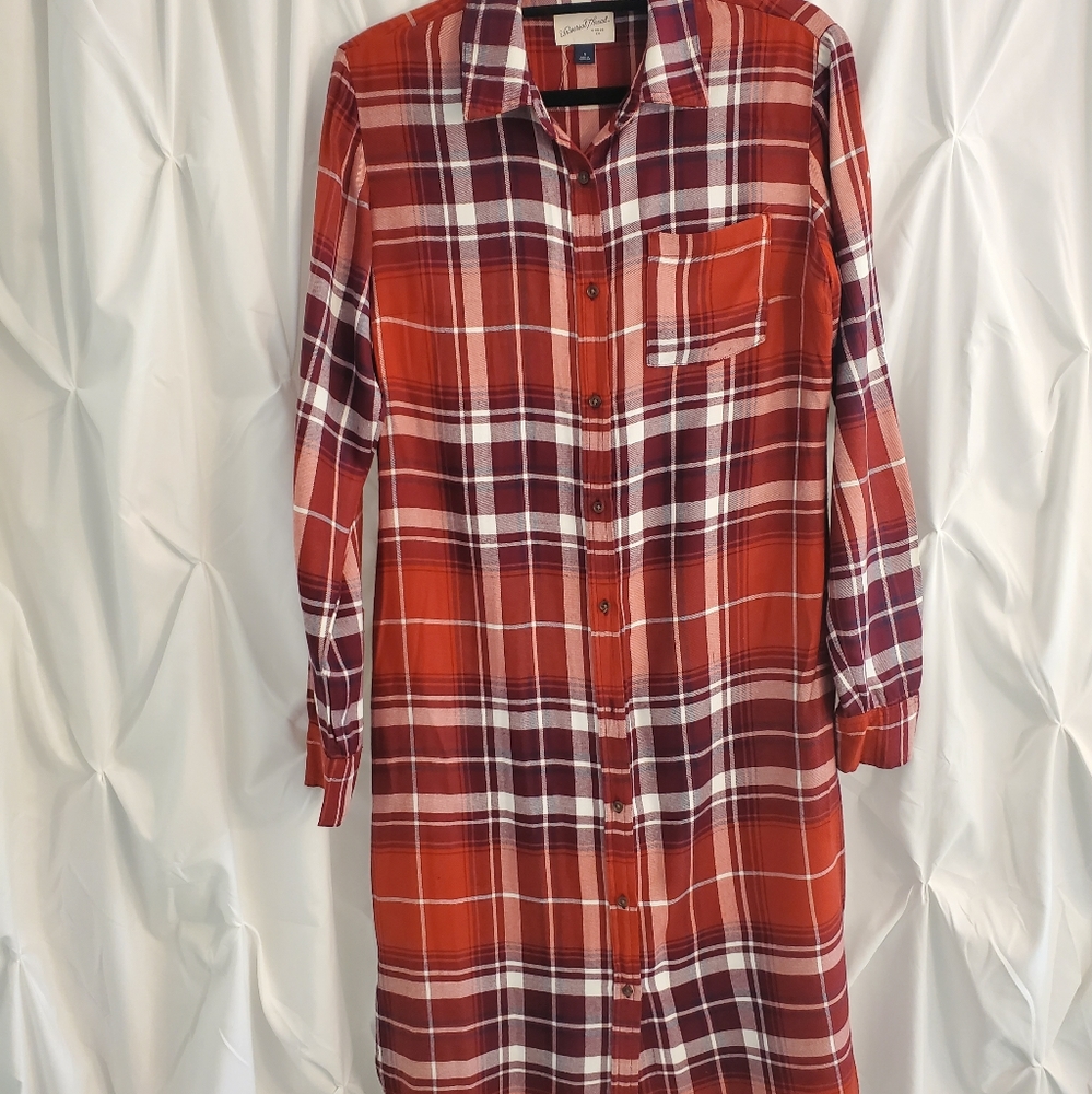 long flannel shirt